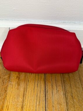 HOBO International Red Cosmetic Bag Makeup Pouch Travel Organizer